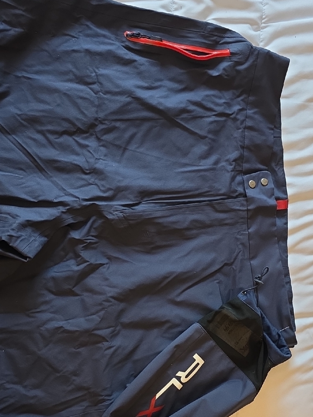 RLX Ralph Lauren Navy Cargo Pants with Red Accents